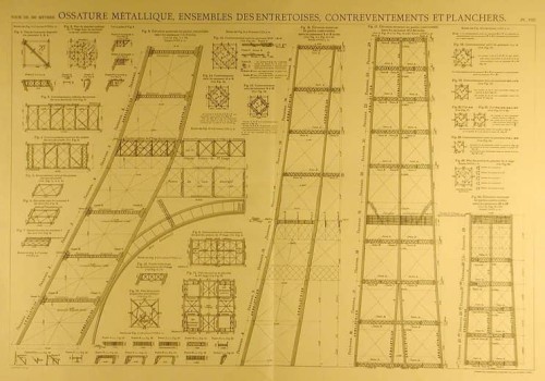 Technische Pläne des Eiffelturms